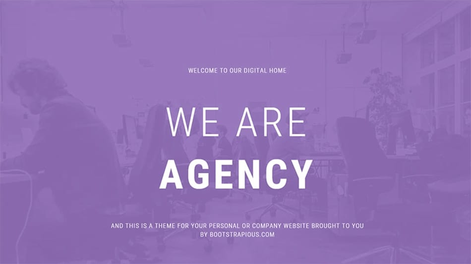 agency template free