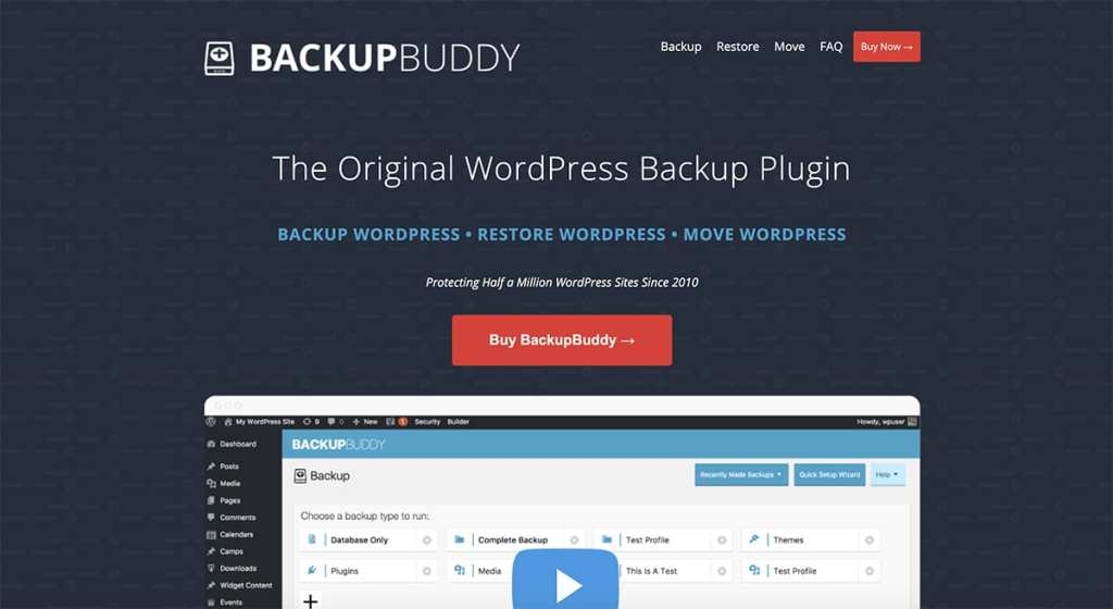 BackupBuddy premium plugin wordpress