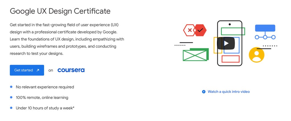 Google UX Design Certificate