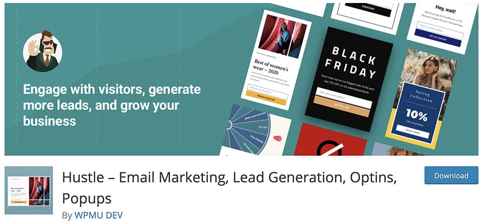 Hustle – Email Marketing, Lead Generation, Optins, Popups