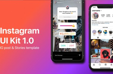 instagram UI kit template