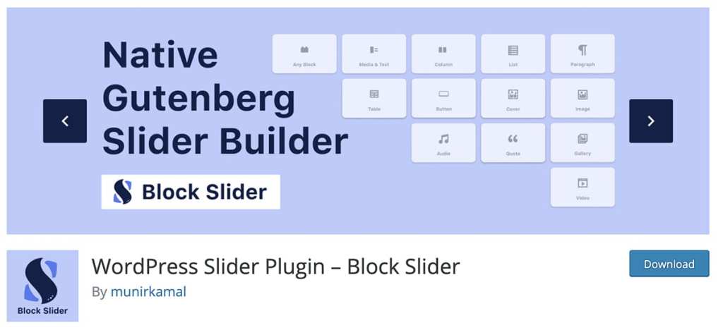 WordPress Slider Plugin – Block Slider