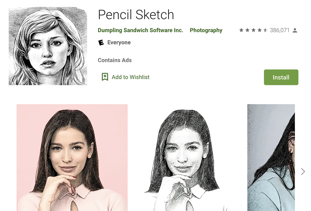 pencil sketch drawing app free