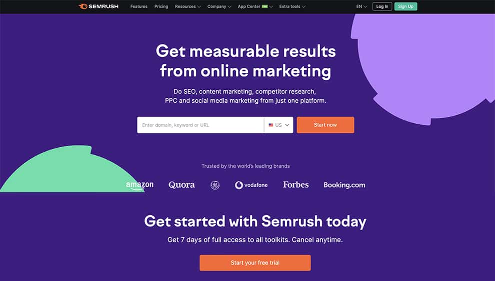 Semrush SEO tools