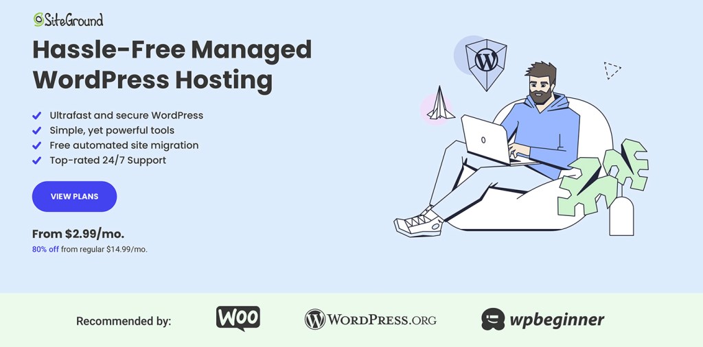 SiteGround best WordPress hosting