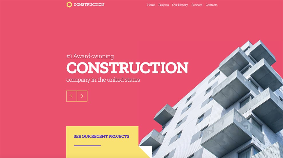 constrution slider