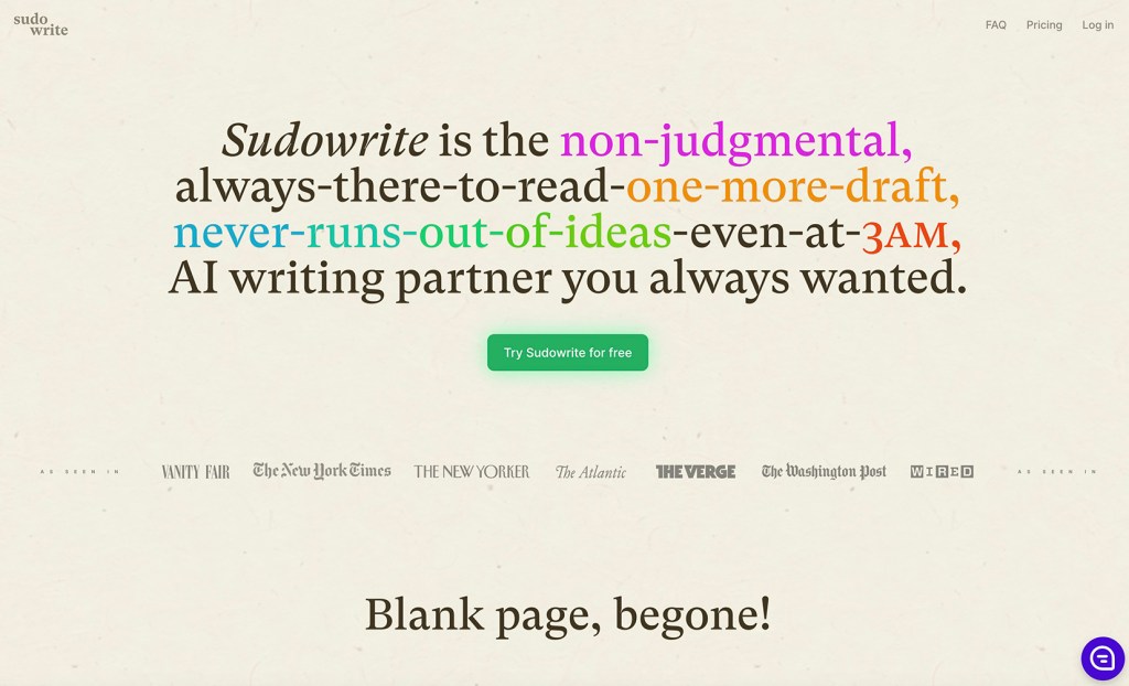 sudo writer