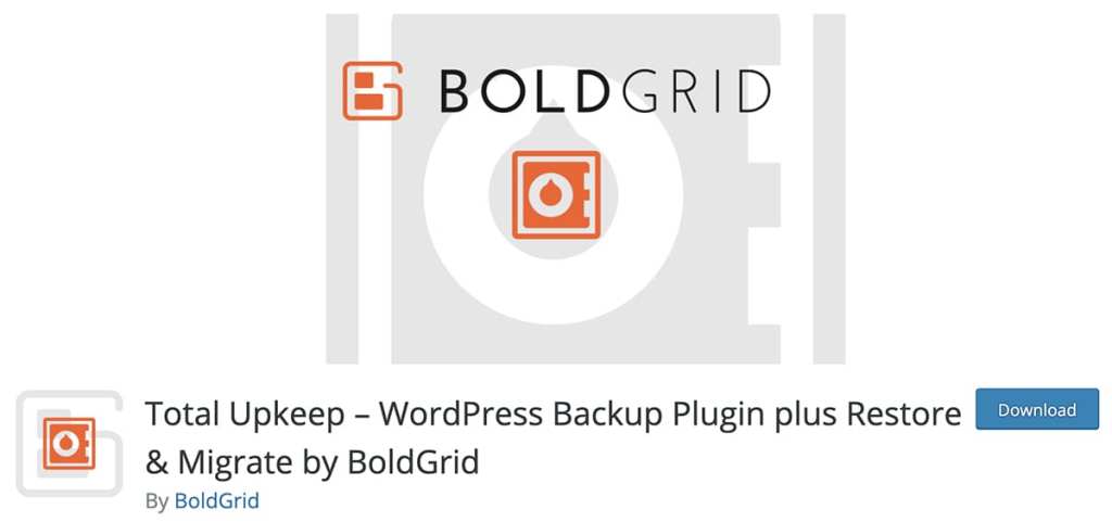 Total Upkeep – WordPress Backup Plugin plus Restore & Migrate