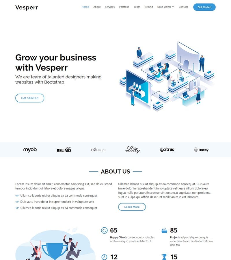 Vesperr – Creative Bootstrap Template