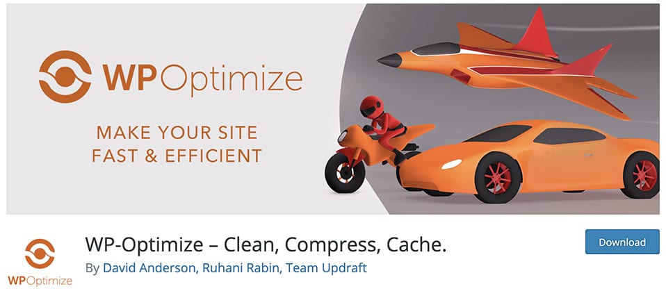 WP-Optimize – Clean, Compress, Cache.