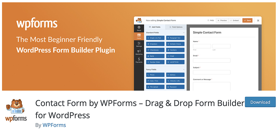 Contact Form by WPForms