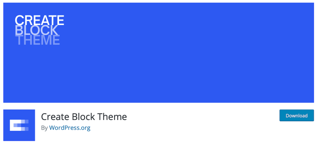 create block theme