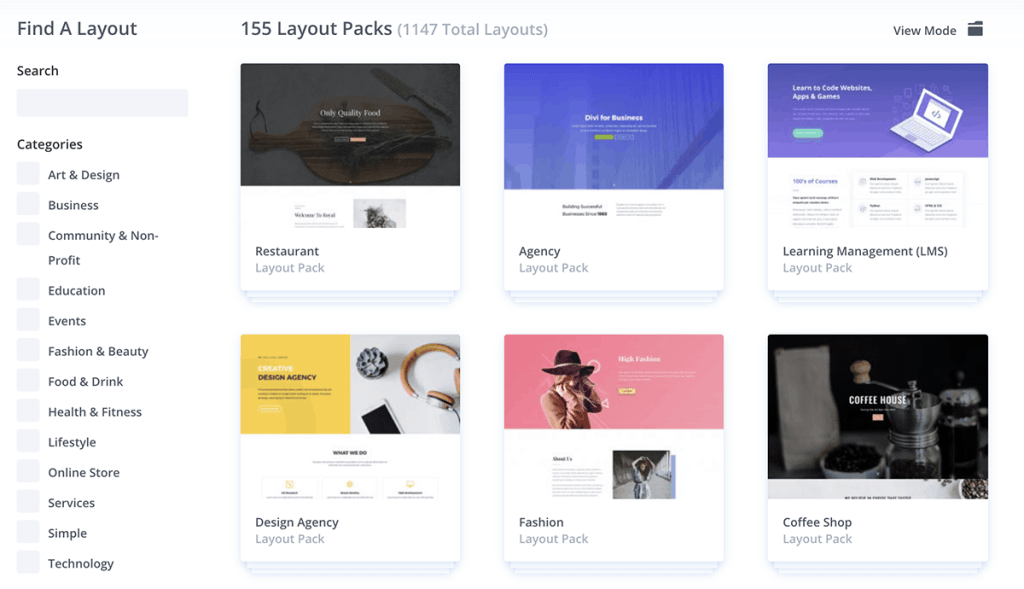 divi layouts