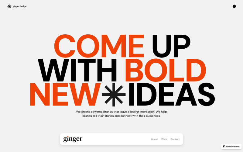 Ginger-Framer-agency-template