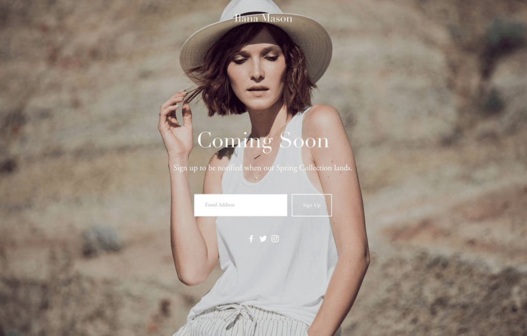 Mason fashion Squarespace template