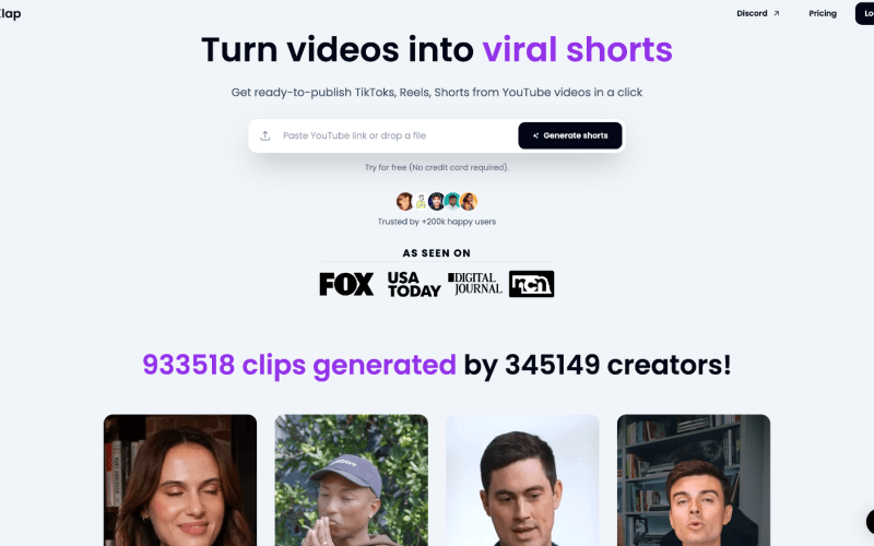 Klap-Turn-videos-into-viral-shorts