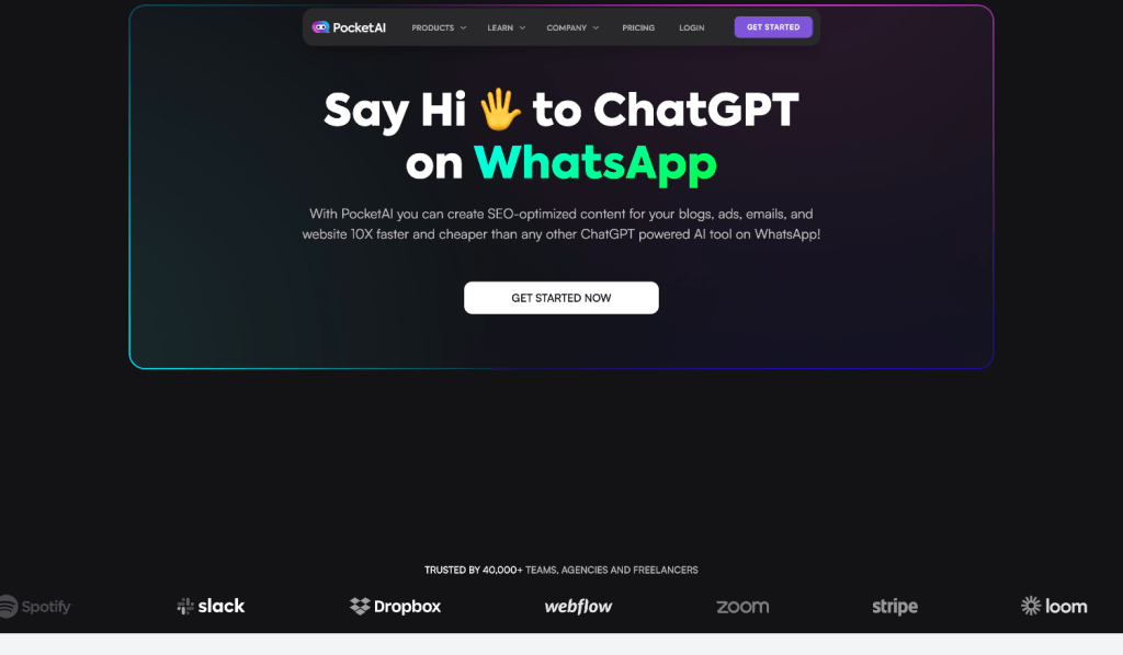 PocketAI-Best-ChatGPT-AI-Creation-tool-on-WhatsApp