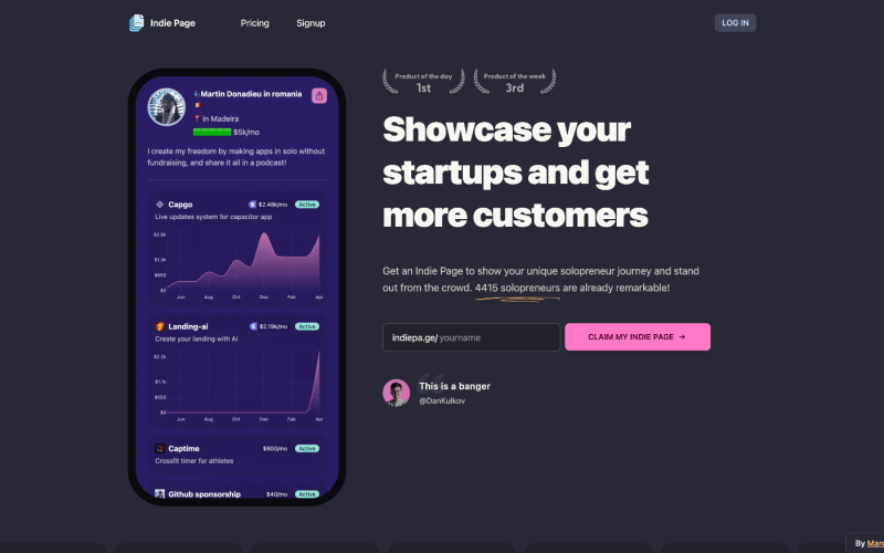 Showcase-All-Your-Startups-on-a-Single-Page-Indie-Page