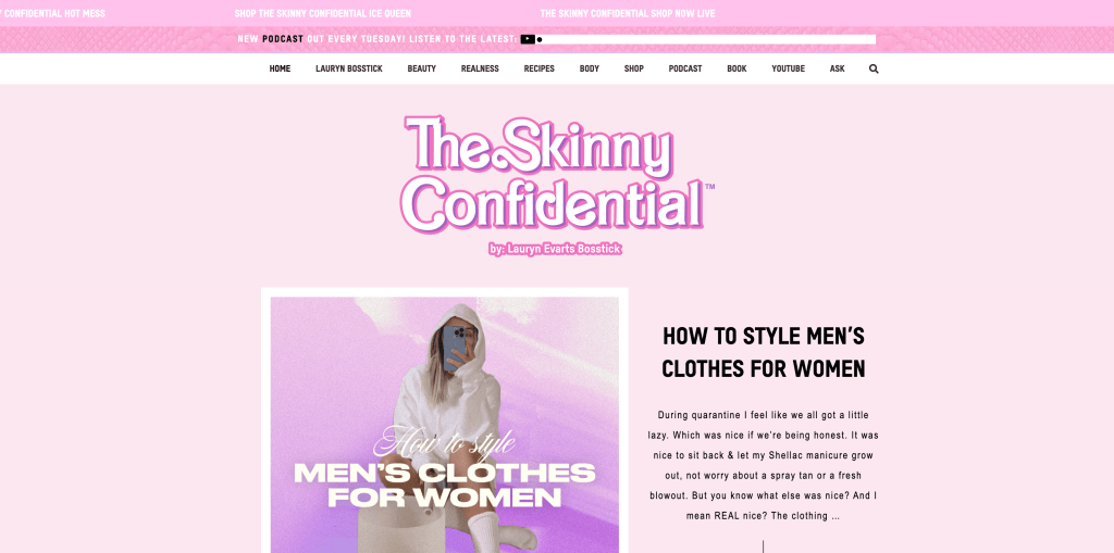 the skinny confidential lifestyle blog