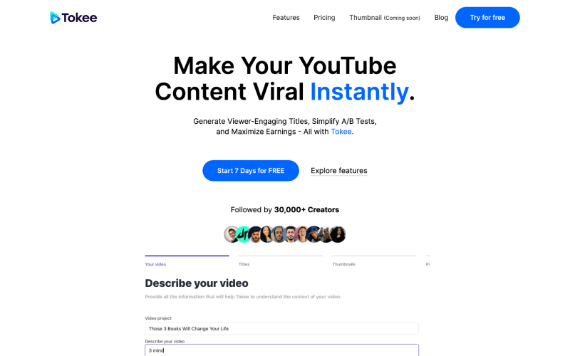 Tokee-Instant-Viral-Growth-for-YouTube-Videos