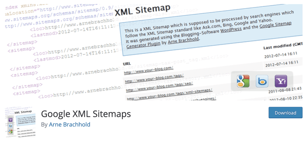 Google XML Sitemaps plugin